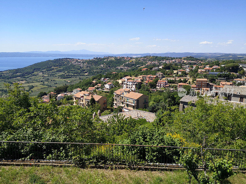 Bolsena lake和Montefiascone, Viterbo省份，拉齐奥